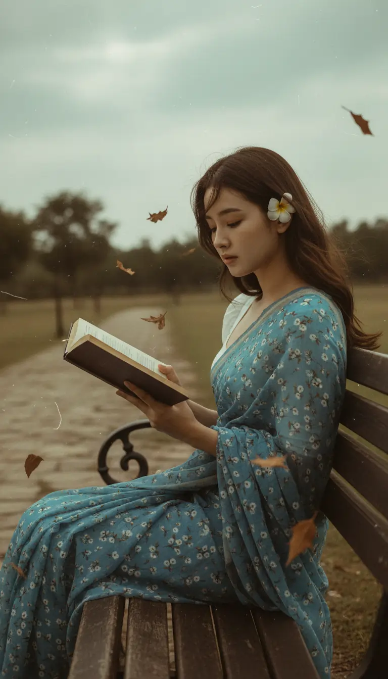vintageBloomSaree